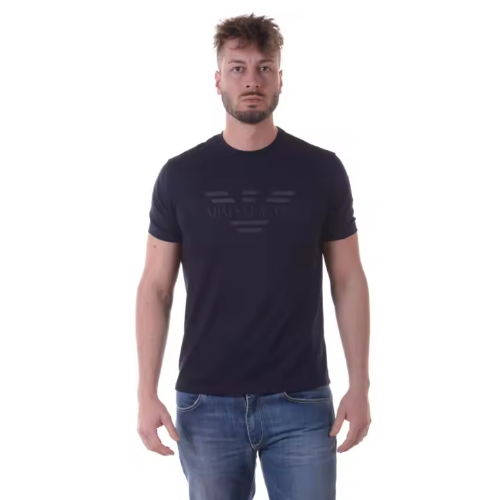 Armani Jeans AJ Camiseta Algodón Hombre Azul 3Y6T346JPRZ 1579 - 1