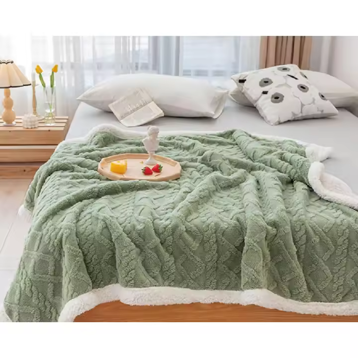 EasySpeed Manta de Borreguito Suave Estampada de Sedalina Gruesa para Sofá y Dormitorio, Ideal para Otoño e Invierno, Tamaños: 130 x 160cm, 160 x 220cm y 220 x 240cm - 1