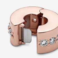 Pandora Timeless - Abalorio de clip para pulsera with enmarkled cúbica Chapada en oro Rosa de, Viene con el embalaje de Caja de regalo original. - details 4
