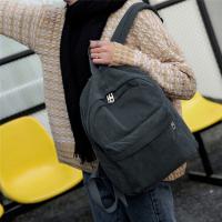 Mochila De Corduroy Para Mujer Estilo Preppy Sólido Bolsa De Hombro Para Niñas Teenager Cierre De Cremallera Material Principal Corduroy Lining De Poliéster - details 14