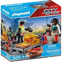 Playmobil control aduanero (70775) City Action con 2 figuras palé y cargamento - details 0
