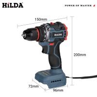 HILDA Mini Herramienta Eléctrica Sin Cable 12V 16.8V 21V Destornillador Eléctrico Con Batería De Litio Para Hogar DIY Velocidad Sin Carga 1600rpm Torque 22N.m - details 11