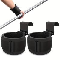 1 Par De Gancho Para Levantamiento De Peso Con Estrás Para Muñeca De Alta Resistencia Para Ejercicios De Pull-ups Y Potencia Padded Workout Hook Para Gimnasio Y Fitness - details 0