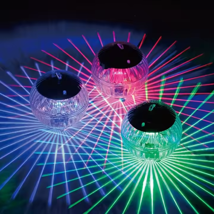Lámpara Flotante Solar RGB Para Piscina Luz LED Cambiante Color Impermeable Para Jardín Patio Camino Fiesta - 1