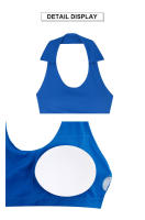 Sudadera De Yoga Para Mujer Con Pecho Y Almohadillas Deporte Top De Cuello Descubierto Para Correr Sin Espalda Material De Poliamida Y Elástico - details 1