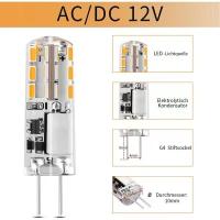10 bombillas LED G4 de 12 V AC/DC, 2 W, 24 LEDs, regulables - WELLNGS - details 0