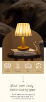 Lámpara De Mesa Nórdica Plegable Con USB 5V Y 220V Luces Nocturnas Para Decoración Del Hogar Y Ambiente De Dormitorio - details 1
