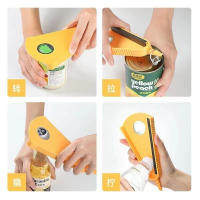 Multi Función Abridor De Botellas Antideslizante 4 En 1 Para Manos Débiles Niños Herramienta De Aperturador De Cerveza Y Tarrinas - details 4
