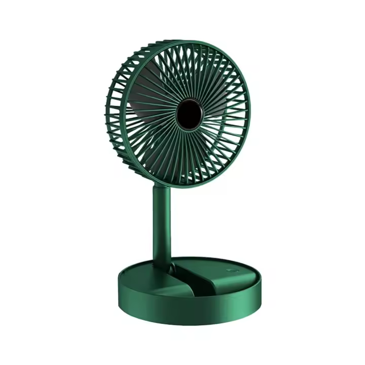 Ventilador de escritorio plegable con bateria lition，Ventilador  Portátil Recargable tres velocidades，Mini ventilador ajustable para el hogar y la Oficina, dispositivo pequeño de refrigeración, portátil, recargable por USB, - 1