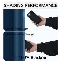 Cortinas De Protección Solar Y Sombreado Total 100% Blackout En Color Sólido Para Dormitorio Y Sala De Estar Material De Poliéster Modernas Y Elegantes - details 6