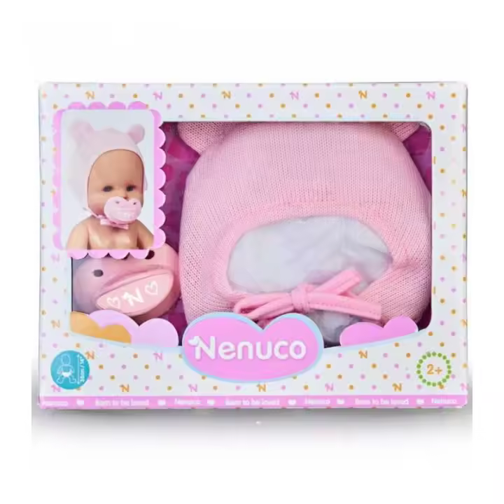 NENUCO VESTIDO MUÑECA DE 35 CM CHUPETE Y GORRITO DE FAMOSA - 1