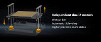 QIDI Tech Q1 Pro Impresora 3D, motores Z dobles, cámara de calor a 60°C, impresión a 350°C, hot-end de tres metales, nivelación automática, alta velocidad ≤600mm/s, procesador de 64 bits, detección de filamento, 245x245x240mm - details 6