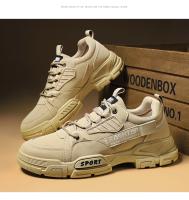 Botas De Seguridad Para Hombre Negras Al Aire Libre Antideslizantes Con Platforma Casual Deportivas Transpirables Para Primavera Tallas 39-44 - details 14