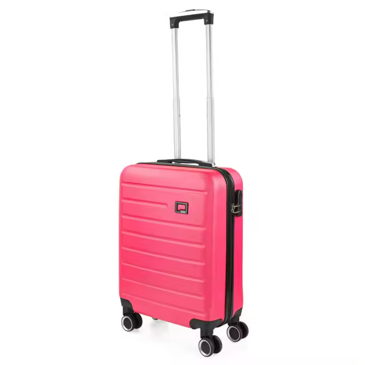 MALETA CABINA 55x40x20 cm FUCSIA Rígida de 4 RUEDAS dobles 360 LISA marca SKPAT modelo NANTES - 1