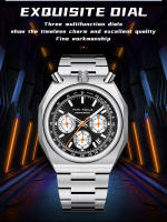 Reloj De Cuarzo Para Hombre MINI FOCUS Cronógrafo Resistente Al Agua Con Luminiscencia Y Calendario Correa De Acero Inoxidable Estilo Business - details 4