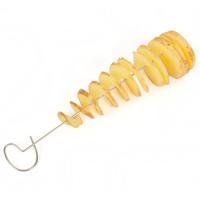 Cortador De Papas En Espiral VKTECH Manual Para BBQ Skewers Tornillo Slicer De Verduras Herramienta Para Cocina Acero Inoxidable Eco-amigable - details 8