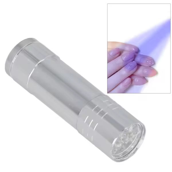 Lámpara de curado de pegamento UV de 395 a 405 nm, minilámpara de curado UV portátil pequeña para joyería y manicura DIY - 1