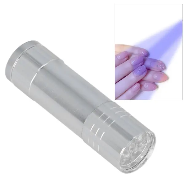 Lámpara de curado de pegamento UV de 395 a 405 nm, minilámpara de curado UV portátil pequeña para joyería y manicura DIY - 1