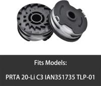 Accesorios para cortacésped, cabezal de corte, carrete Moritale para desbrozadora Parkside LIDL Akku PRTA 20-Li C3 A1 B2 PRT 550 A1 A3 PRT 300 A1 (6 piezas) - details 3