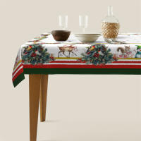 Premiun Teléfono De Mesa De Navidad 1pc Con Patrón Vibrante De Árbores De Navidad Mariposas Y Muñecos De Nieve Decoración Festiva Para Fiestas Y Hogar - details 1