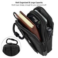 Bolsa De Cintura Para Teléfono Móvil Impermeable De Nylon Multifuncional Casual Para Hombres Small Bag Pouch De Deporte - details 4
