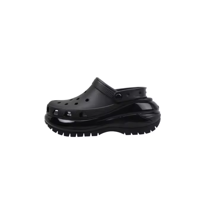Crocs CLASSIC MEGA CRUSH CLOG Zuecos De Plataforma Mujer Negro - 1