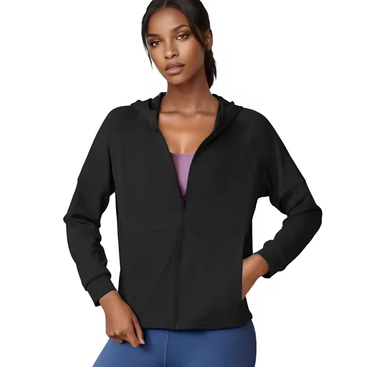 FREES COPES Chaqueta Deportiva Sedosa Mujer - Transpirable Cómoda Ajuste Perfecto Secado Rápido - 1