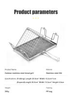 Toaster Plegable WESTTUNE Para Camping Y Excursiones Múltiple Propósito Asador Y Toaster Portátil De Pan Para Picnic Al Aire Libre Material De Acero Inoxidable - details 3