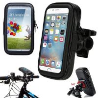 FGNS.Tamaño M/L/XL Funda Impermeable Patinete, bicicleta y motocicleta para teléfono móvil Smartphone ,  Bolsa para manillar de bicicleta, universal, soporte para motocicleta, 360°, giratorio,  Tamaño XLpara teléfono hasta 7.2". - details 0