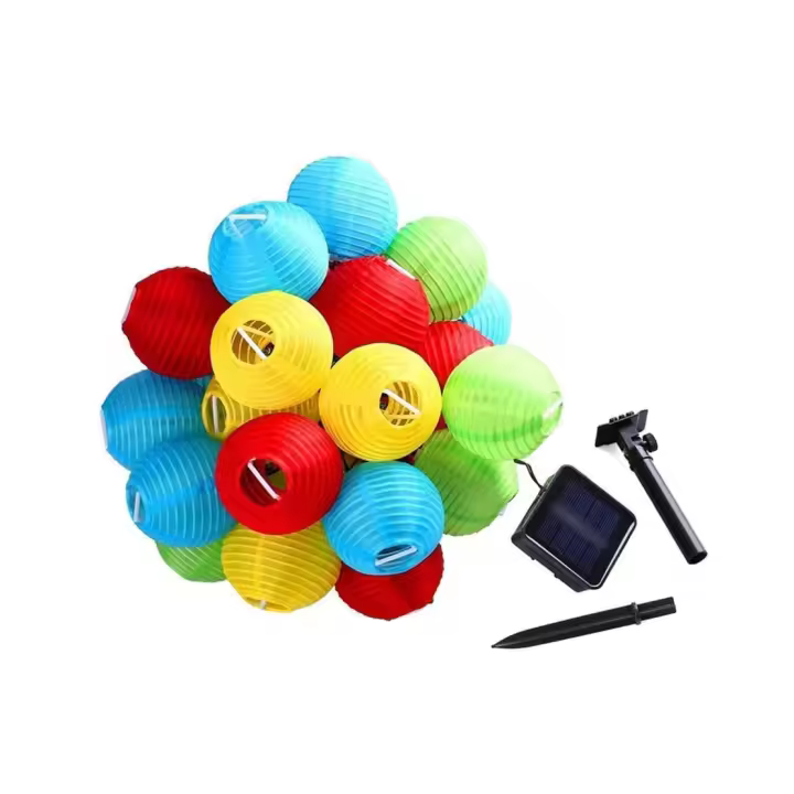 Faroles de luces solares MOLVCE para exteriores, 8 m, 30 LED, luces de hadas para interiores, 8 modos de temporizador, luces de hadas solares para exteriores, resistentes a la intemperie, para jardín, terraza, balcón, patio, decoración de bodas y fiestas, - 1