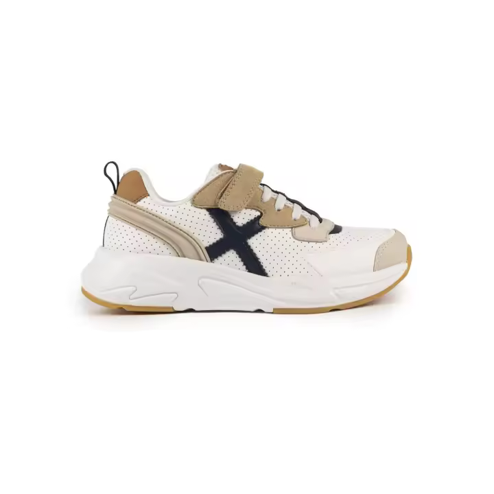 Zapatillas munich mini track vco 110 blanco marrón de niño. - 1