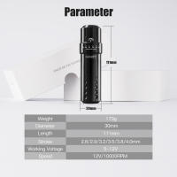 Máquina De Tatuaje Rotativa Ajustable Mast Flip Con Interface RCA Suministros De Tatuaje Y Maquillaje Permanente Material De Aleación - details 7