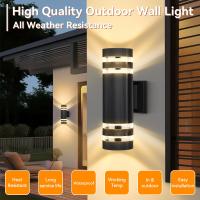 Lámpara De Pared Exterior LED IP65 Impermeable E27 Para Porche Puerta Frontal Jardín Estilo Moderno Soporte Para Bombilla Reemplazable - details 5