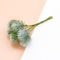 6PCS Flores De Seda Para Scrapbooking Plantas Artificiales Para Decoración De Hogar Y Boda Arboles Postizos Para Adornos Navideños Rattan Expositoras Al Aire Libre - details 9
