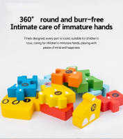 Juguetes Educativos De Madera Para Niños Con Animales De Dibujos Animados Bloques 3D De Construcción Puzzle Para Bebés De 1 a 3 Años - details 5
