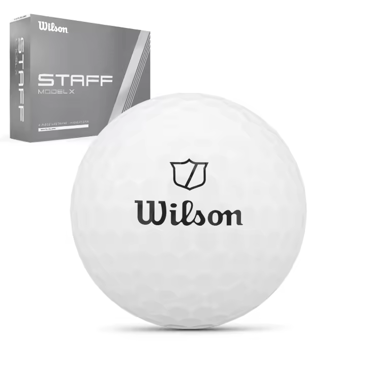WILSON - Bolas de Golf Wilson STAFF Model X Blancas- Paquete de 12 bolas Premium Blancas - 1