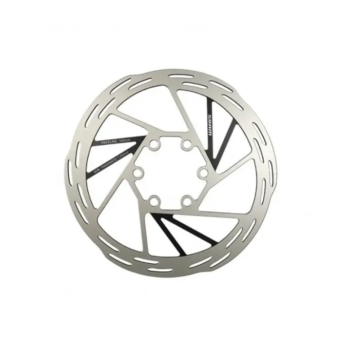 Sram SRAM Disco de Freno PACELINE 140mm 6 Agujeros Negro con Tornillos de Acero - 1