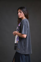 Camiseta Margarita de Anabel Lee. "Me quiere, no me quiere, mejor me quiero yo" Camiseta de corte oversize de algodón - details 4