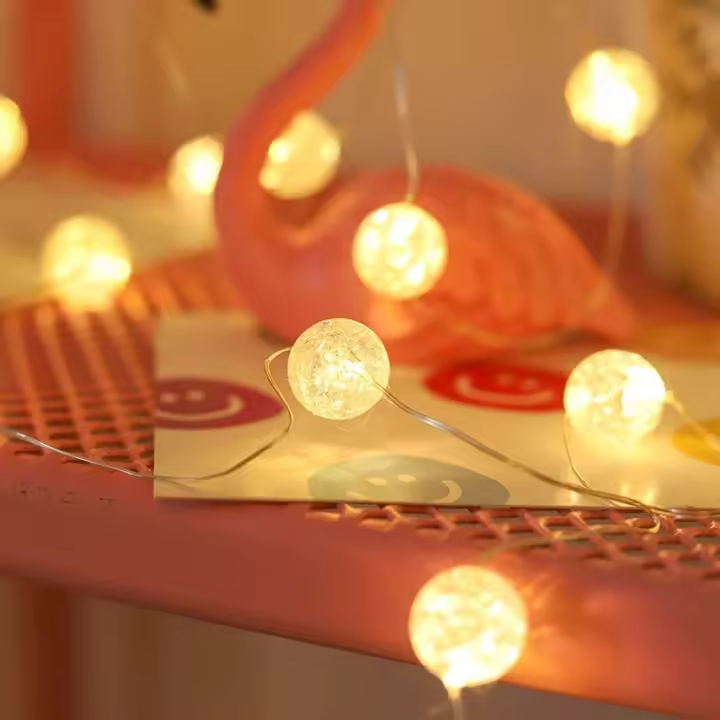 Luces De Cadena LED Impermeables En Blanco Cálido Para Dormitorio Jardín Boda Fiesta Interior Exterior Operadas Por Batería/USB - 1