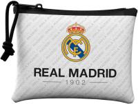 Monedero con cremallera Real Madrid tamaño 9x12cm.Escudo Real Madrid 1902 Blanco y Negro CYPBRANDS - details 0
