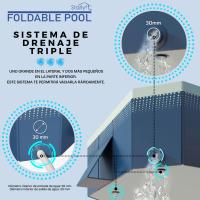 INDUSTEX - Piscina Plegable Foldable Pool, Medida interior 180X110X50cm, Piscina para niños, Piscina para Perros portátil - details 3