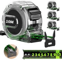 Cinta Métrica De 10M Con Bloqueo Automático Color Fluorescente Resistente Al Desgaste Y Caídas Para Bricolaje Y Carpintería - details 0
