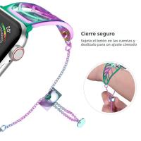 Correa De Acero Inoxidable Compatible Con Apple Watch Para Mujeres Estilo Metalico Versátil Para Modelos De 38mm 40mm 41mm 42mm 44mm 45mm - details 20