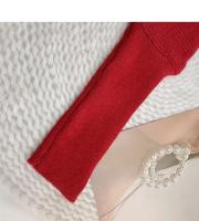 Suéter De Punto Irregular Para Mujer Otoño Invierno Moda Coreana Cuello Alto Manga Larga Vintage Suéteres Pullovers Chic Tops - details 8