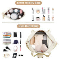 Bolsa de viaje multifuncional para fitness, con maleta con ruedas, bolsa de equipaje de viaje para artículos personales, bolsa de gimnasio para baile, bolsa de viaje para gimnasio - details 3