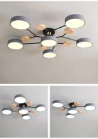 Lámpara De Techo Moderna IRALAN Con Tres Colores Ajustables Macaron Para Sala Cocina Oficina Lámpara Colgante Chandelier Sin Certificación Smart Device - details 11