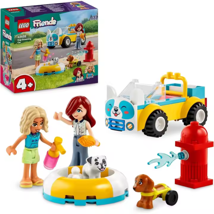LEGO - Friends Peluquería Canina Móvil con Coche y Animales - Juego de Naturaleza - Producto Oficial - Edad recomendada mayores de 4 años. - 1