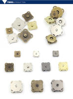 10 Sets De Botones Magnéticos Cuadrados Para Bolsos Y Monederos Clavos De Manija 11mm 15mm 19mm Colores Variados Accesorios De Manualidades - details 3