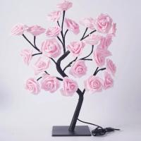 Lámpara De Rosas Con 24 LED Decoración De Mesa Para Bodas Día De La Madre San Valentín Regalo Para Niñas Y Madres Adorno De Árbol De Luz Atmosférica - details 2