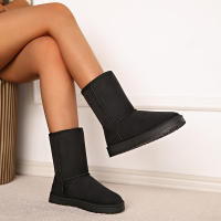 Botas De Nieve Para Mujer Talla Grande 44 Botines De Invierno Impermeables Y Cálidos Con Plataforma Casual Slip on 2024 Moda - details 7